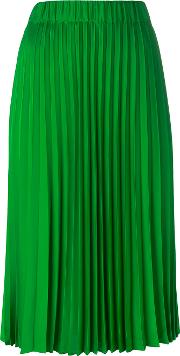 P.a.r.o.s.h. Mid Length Pleated Skirt Women Polyester S, Green 