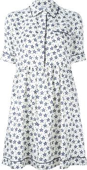P.a.r.o.s.h. Star Print Shirt Dress Women Silk Xs, Nudeneutrals 