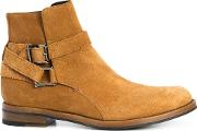 Paul Andrew Modena Boots Men Goat Skinleathersuede 45, Brown 