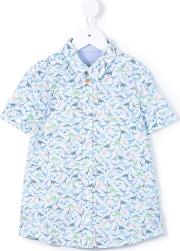 Dinosaur Print Shirt Kids Cotton 10 Yrs, Blue