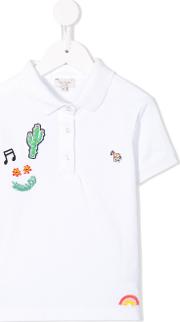 Embroidered Patch Polo Shirt 