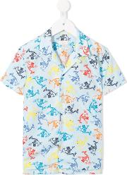 Gecko Print Polo Shirt 