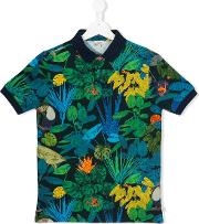 Teen Jungle Print Polo Shirt 