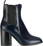 Paul Smith Panelled Chelsea Boots Women Calf Leatherleather 36, Blue 