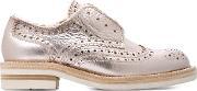 'kalee' Brogue Shoes Women Cottonleatherrubber 36, Women's, Pinkpurple