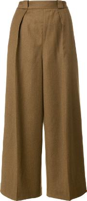 High Waisted Cropped Trousers 