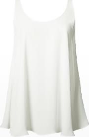 Scoop Neck Top Women Polyester S, White