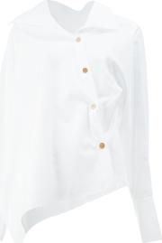 Peter Pilotto Asymmetric Shirt Women Cotton 8, White 