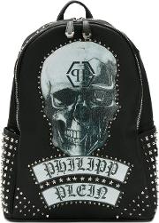 Ermes Backpack Men Leathermetal One Size, Black