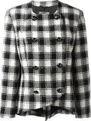 Checked Double Breasted Blazer 