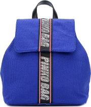 Embellished Brand Backpack 