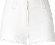 Raw Hem Shorts Women Cotton 38, Women's, White