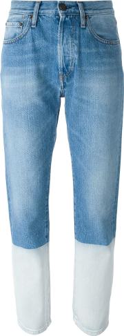 1961 Colour Block Jeans Women Cotton 30, Blue