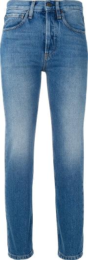 1961 Denim High Waisted Jeans Women Cotton 25, Blue
