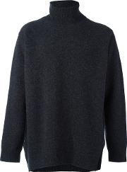1961 'fully Fashioned' Turtleneck Sweater Men Virgin Wool Xl, Grey