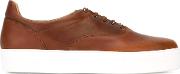 1961 Lace Up Sneakers Men Calf Leatherleatherrubber 42, Brown