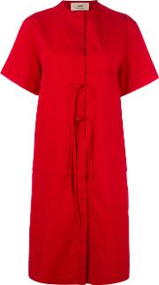 1961 Open Back Dress Women Cotton 40, Red