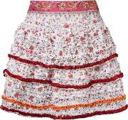 'bibi' Mini Skirt Women Cotton S, Pinkpurple
