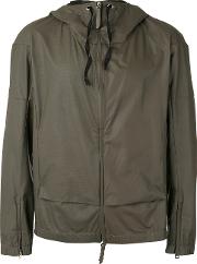 Hooded Jacket Men Calf Leather 48, Grey