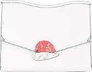 Marble Stone Pouch Women Leatherstone One Size, White