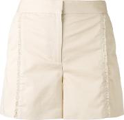 Ruffle Shorts Women Cottonviscose 40, Nudeneutrals