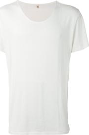 Classic T Shirt Men Cottonpolyurethane Xs, White