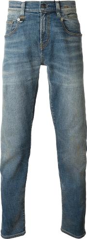 Faded Straight Leg Jeans 