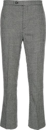 Houndstooth Pattern Trousers 