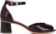 Ankle Strap Sandals Women Calf Leather 8, Women's, Red