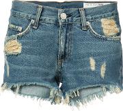 Rag & Bone jean Denim Shorts Women Cotton 30, Blue 