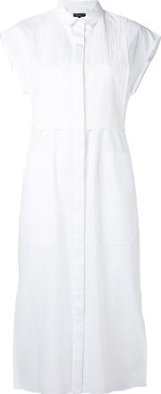 Shift Shirt Dress Women Cotton S, White
