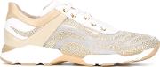 Rene Caovilla Embellished Running Sneakers 