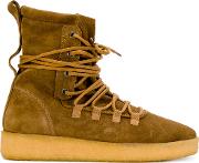 Represent Lace Up Boots Men Leatherrubber 10, Brown 