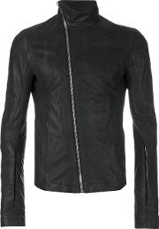 'mollino's' Biker Jacket Men Cottoncalf Leatherleathercupro 54, Black