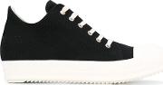 Lace Up Sneakers Women Calf Leatherleathercanvasrubber 41, Black