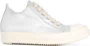 Lace Up Trainers Women Leathercottonrubber 40, Grey