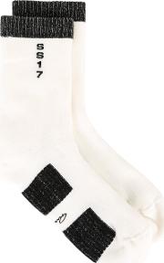 Mastodon Long Socks Women Cottonspandexelastane 3, White