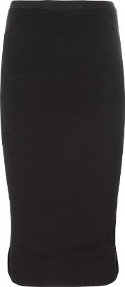 Pillar Pencil Skirt Women Cottonspandexelastaneviscose 38, Black