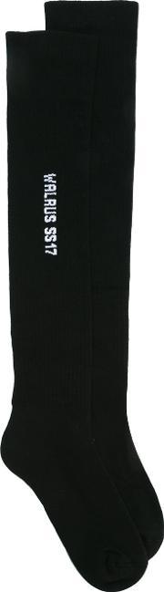 Printed High Socks Unisex Cotton Ii, Black