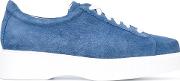 Pasket Sneakers Women Leathercalf Suederubber 38.5, Blue