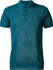 Net Polo Shirt Men Cotton 52, Green