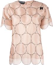 Dotted T Shirt Women Silk 40, Nudeneutrals