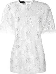 Rochas Sheer Lace T Shirt Women Lurexpolyamiderayon 38, White 