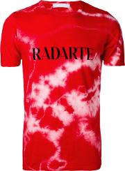 Crystal Tie Dye T Shirt Unisex Cottonpolyesterrayon Xs, Red