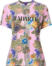 Rodarte Radarte T Shirt Women Polyesterspandexelastane L, Pinkpurple 