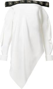 Asymmetric Tunic Women Silk 10, Women's, White