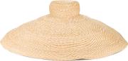 Rosie Assoulin Worldwide Exclusive Palapa Straw Hat Women Hemp One Size, Nudeneutrals 