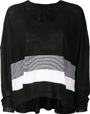 Flared Colour Block Sweater