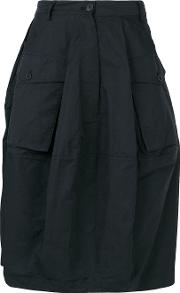 Rundholz Black Label Oversized Pocket Balloon Style Skirt Women Polyester M 