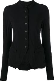 Buttoned Jacket Women Cottonspandexelastane M, Women's, Black